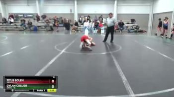 72 lbs Round 3 (4 Team) - Titus Bolen, VA Elite vs Dylan Collier, SMWC