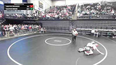 4A 138 lbs Cons. Round 1 - Griffin Rhoades, Uintah vs Daxton Reese, Green Canyon