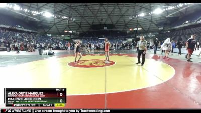 145 lbs Round 3 - Makenzie Anderson, Enumclaw Yellow Jackets Wrestling Club vs Alexa Ortiz Marquez, Thunder Mountain Wrestling Club