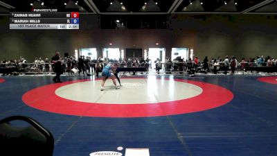 115 lbs 1st Place Match - Zainab Hijawi, NC vs Mariah Mills, FL