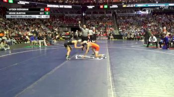1A-120 lbs Cons. Round 5 - Jesse Burton, Westwood, Sloan vs Ayden Bergman, Jesup