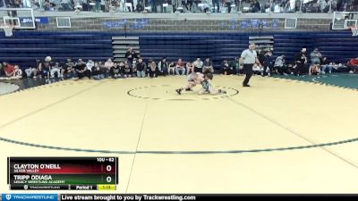 62 lbs Semifinal - Clayton O`Neill, Silver Valley vs Tripp Odiaga, Legacy Wrestling Academy