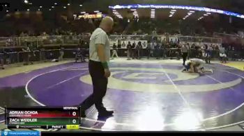 3A 152 lbs Semifinal - Adrian Ochoa, Southwest Miami vs Zach Weidler, Cypress Bay