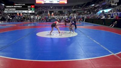 1-5A 107 Cons. Semi - Addalyn Mayfield, Cleburne County vs Lilly Haynes, Tallassee