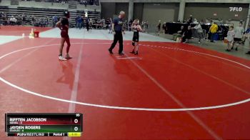 95 lbs Quarterfinals (8 Team) - Rifften Jacobson, NRHEG vs Jayden Rogers, Staples