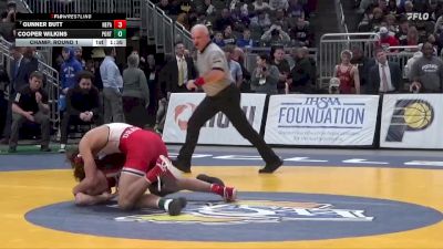 138 lbs Champ. Round 1 - Gunner Butt, New Palestine vs Cooper Wilkins, Portage