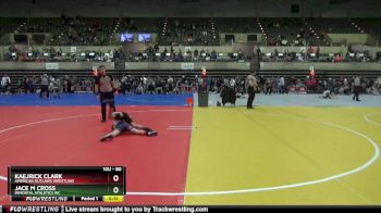 80 lbs Cons. Round 2 - Kaejrick Clark, American Outlaws Wrestling vs Jace M Cross, Immortal Athletics WC