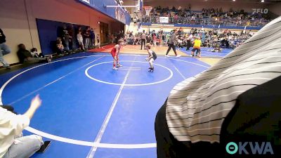 100 lbs Rr Rnd 3 - Tripp Gruenwald, Collinsville Cardinal Youth Wrestling vs Asher Emmons, Dark Cloud Wrestling Club