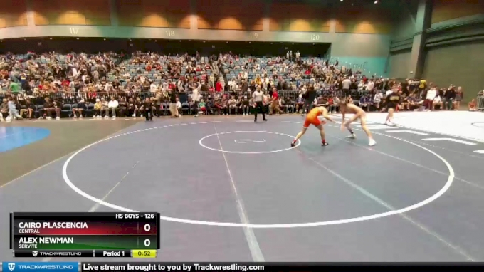 126 lbs Cons. Round 4 Cairo Plascencia Central vs Alex Newman Servite