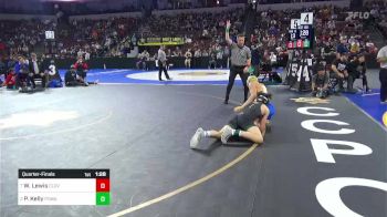 138 lbs Quarterfinal - Wyatt Lewis, Clovis vs Paul Kelly, Poway