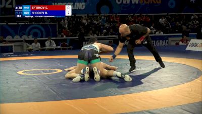 92 kg Repechage #2 - Stole Eftimov, Mkd vs Rustam Shodiev, Uzb