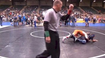 140 lbs Quarterfinal - Justin Whitney, Habersham Jr. Raiders vs John Ezra Andrews, The Storm Wrestling Center