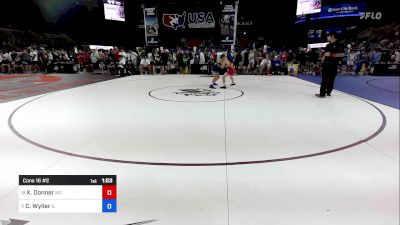 94 lbs Cons 16 #2 - Xzander Donner, KS vs Colton Wyller, IL