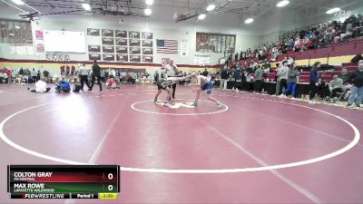 106 lbs Quarterfinal - Colton Gray, FH CENTRAL vs Max Rowe, LAFAYETTE-Wildwood