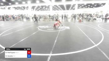 132 lbs Consi Of 8 #2 - Brennen Rodriguez, Gold Rush Wrestling vs Diego Acosta, Faito Wc