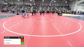 106 lbs Quarterfinal - Garrett Johnson, WV vs Aaron Seidel, PA