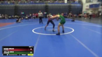 132 lbs Champ. Round 2 - Nolan Erck, SYCAMORE vs Myer Kirian, MOHAWK