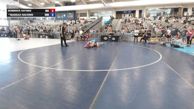 144 lbs Cons. Sub-semis - Dominick Haynes, Helena Wrestling Club vs Maddax Hacking, Uintah Wrestling