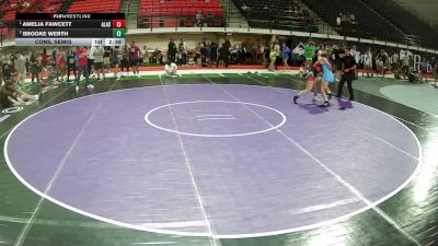 155 lbs Champ. Round 4 - Amelia Fawcett, Alaska vs Brooke Werth