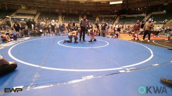 130 lbs Rr Rnd 3 - Harbor Hicks, Oklahoma Strong-Blue 9U vs Xavier Rooks-Fly, Team Tulsa NDT