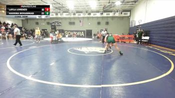 155 lbs Cons. Semi - Layla Lorenzo, Mater Dei vs Hassina Mohammad, Irvine