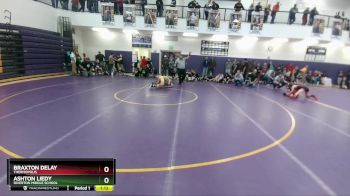 105 lbs Cons. Round 2 - Braxton Delay, Thermopolis vs Ashton Liedy, Riverton Middle School