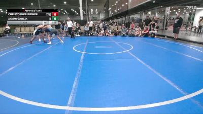 135 lbs Round 2 (6 Team) - Jaxon Garcia, Iron Horse vs Christopher Weiner, Team Tugman WC