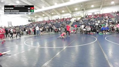 57 lbs Cons. Round 2 - Yazzie Gutierrez, Salt Flats Wrestling Club vs Ellis Isom, Hook Em W.C