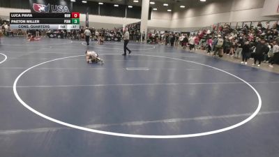 75 lbs Cons. Quarters - Paeton Miller, Pennsylvania vs Luca Pavia, Monster Garage Wrestling
