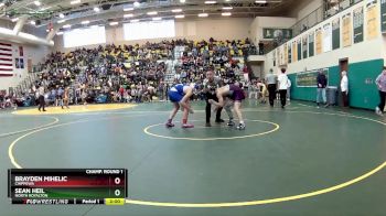 138 lbs Champ. Round 1 - Brayden Mihelic, CHIPPEWA vs Sean Heil, NORTH ROYALTON