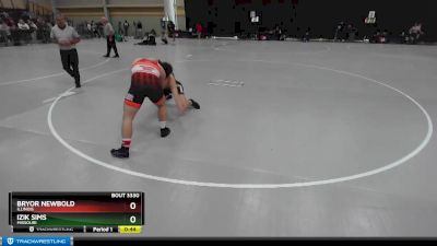 190 lbs Cons. Round 5 - Bryor Newbold, Illinois vs Izik Sims, Missouri