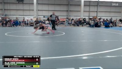 45-50 B Round 3 - Kinsley Smith, Mountain Man Wrestling Club vs Ellie Anne Johnson, Hi Desert Mat Club