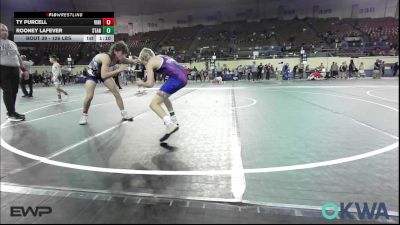 126 lbs Quarterfinal - Ty Purcell, Vinita Kids Wrestling vs Rooney LaFever, Standfast