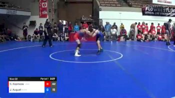 126 lbs Round 3 (16 Team) - Christian Espinoza, LAWA vs Jacob August, REWA