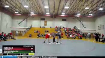 285 lbs Finals (2 Team) - Alex Kling, Princeton vs Tristen Gammon, North Posey