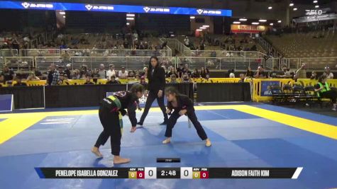 Adison Faith Kim vs Penelope Isabella Gonzalez 2025 Pan Kids Jiu-Jitsu IBJJF Championship