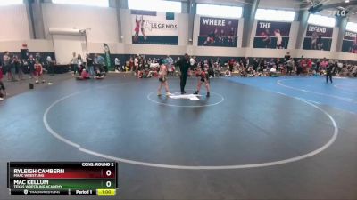 120 lbs Cons. Round 2 - Mac Kellum, Texas Wrestling Academy vs Ryleigh Cambern, MAAC Wrestling