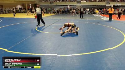 85 lbs Cons. Round 1 - Dominic Jordan, Shakopee vs Ethan Brinkman, Little Falls