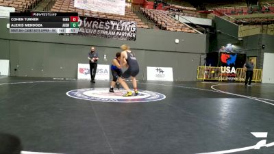 Cadet Boys Upper - 190 lbs Cons. Round 3 - Cohen Turner, Elk Grove Wrestling Academy vs Alexis Mendoza, Alisal High School Wrestling