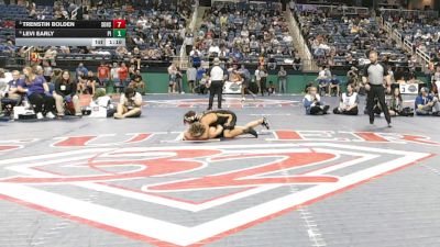 4A 165 lbs Quarterfinal - Trenstin Bolden, Southwest Onslow High School vs Levi Early, Pisgah High School