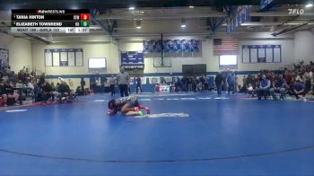 Girls 152 lbs 1st Place Match - Tania Hinton, St. Martin High School Girls vs Elizabeth Townsend, Oak Grove High School