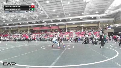 105 lbs Quarterfinal - Grady Langham, Honey Badger vs Kaiden Starkovich, Black Fox