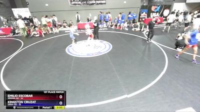 113 lbs Placement Matches (16 Team) - Emilio Escobar, SDIKWA-GR vs Kingston Cruzat, SAWA-GR