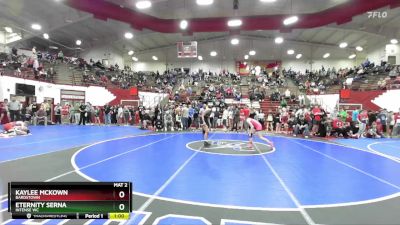 100 lbs Quarterfinal - Kaylee McKown, Bardstown vs Eternity Serna, Intense WC