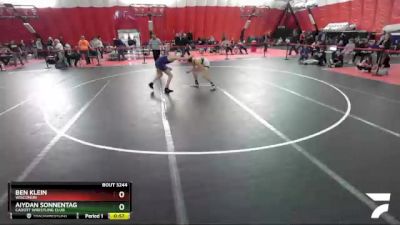 119 lbs Cons. Round 5 - Ben Klein, Wisconsin vs Aiydan Sonnentag, Cadott Wrestling Club