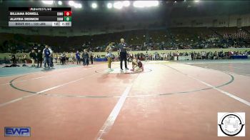 130 lbs Semifinal - Billiana Rowell, Edmond Memorial vs Alaysia Dedmon, Shawnee Wrestling