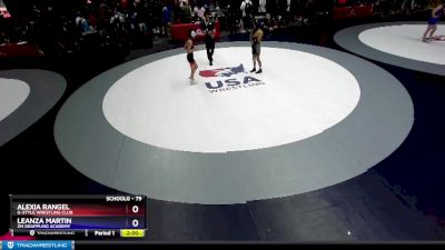 79 lbs Round 1 - Alexia Rangel, G-Style Wrestling Club vs Leanza Martin, ZM Grappling Academy