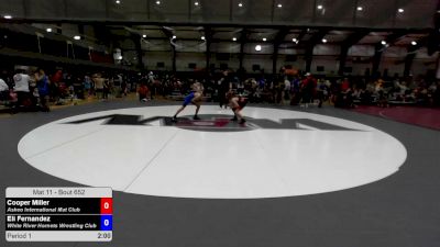 92 lbs Quarters - Cooper Miller, Askeo International Mat Club vs Eli Fernandez, White River Hornets Wrestling Club