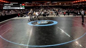 4A 160 lbs Cons. Round 3 - Rylee Clinton, Aztec vs Eric Cohn, Silver