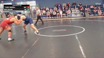 285 lbs Semifinal - Coby Merrill, Unattached vs Max Balow, Augustana (SD)